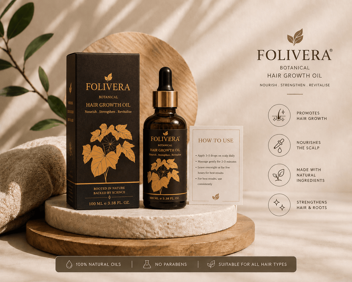 Folivera Botanical Hair Growth Oil With Rosemary Hair Elixir (100 ml) - folivera