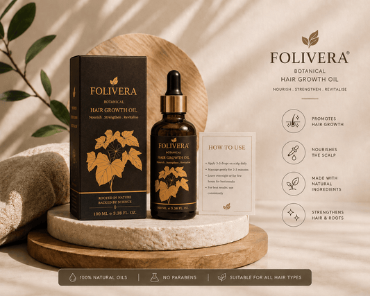 Folivera Botanical Hair Growth Oil With Rosemary Hair Elixir (100 ml) - folivera