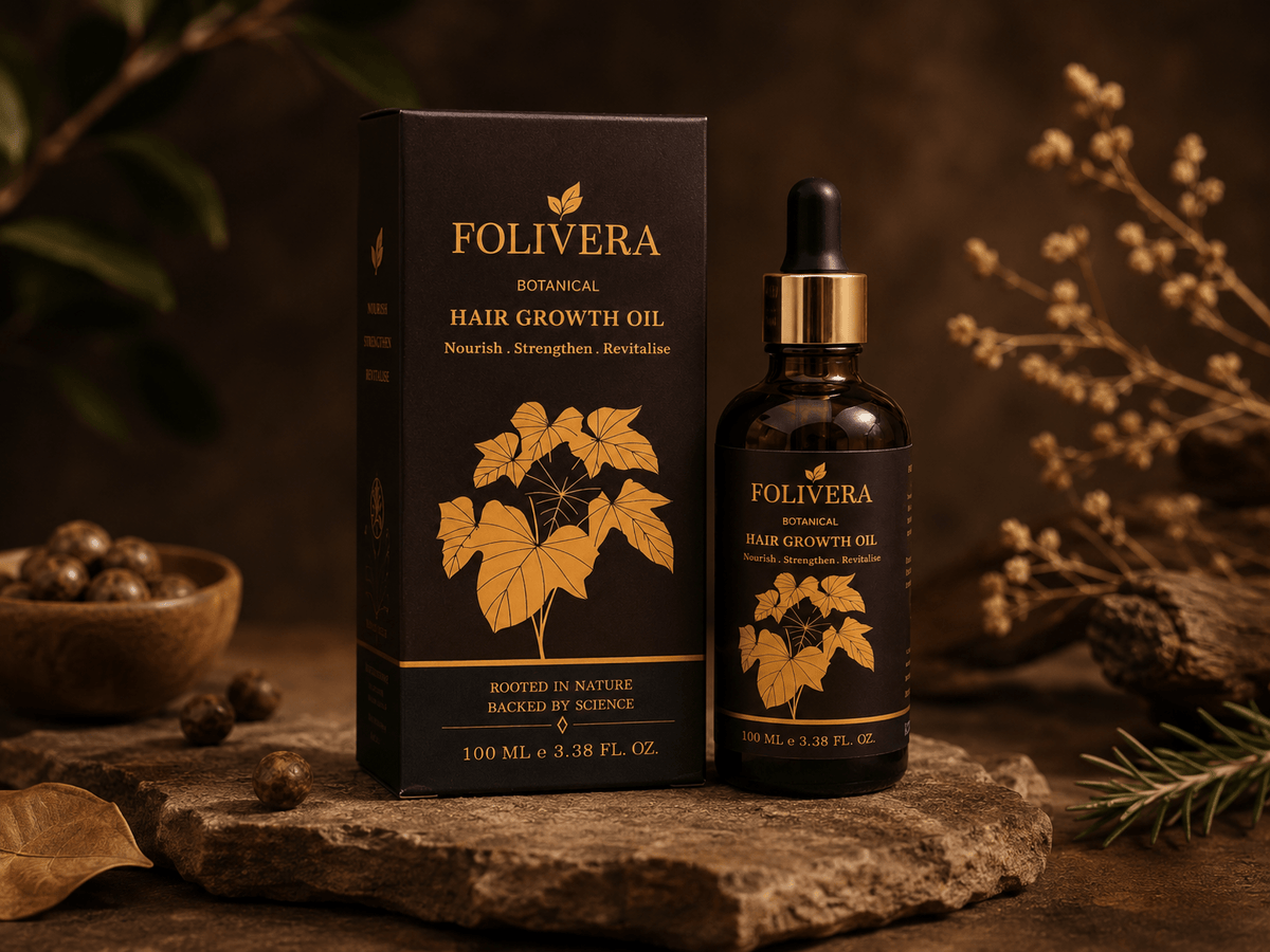 Folivera Botanical Hair Growth Oil With Rosemary Hair Elixir (100 ml) - folivera
